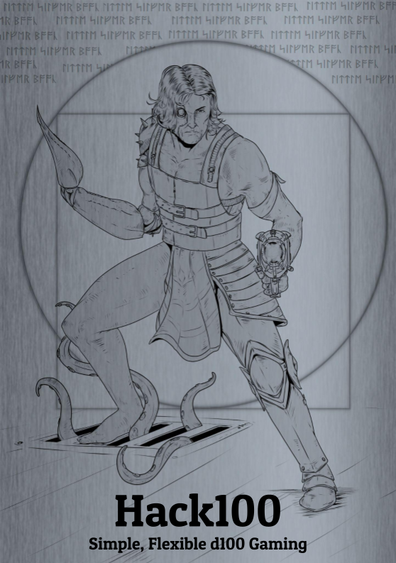 The cover of release 1.00 of the Hack100 rulebook.